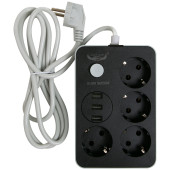 Удлинитель Zaman 8204 3/USB PORT 2м