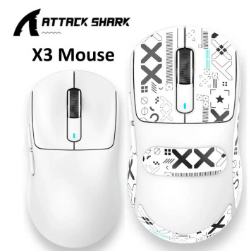 Игровая мышь ATTACK SHARK X3 беспроводная сенсор Pixart 3395