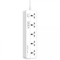 Сетевой удлинитель LDNIO SC5614C (2500W / 5 розеток / 3 USB / Type-C PD 20W, 2m)