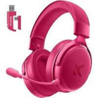 Беспроводная игровая гарнитура MCHOSE X9 PRO PINK (Tri-Mode / Virtual 7.1 / RGB)