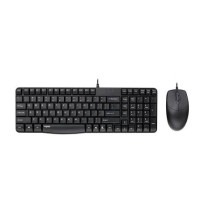 Проводной комплект (Клавиатура + Мышь) Rapoo X120 PRO RU/EN/TM