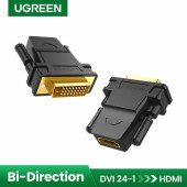 Адаптер UGREEN DVI 24+1 Male to HDMI Female. Цвет: черный