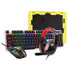 Набор T-WOLF TF240 клавиатура/мышка/гарнитура/коврик игровые
